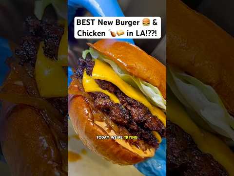 BEST New Burger & Chicken Sandwich in LA!?📍StormBurger in Inglewood, CA. #burger #foodie #foodvlog